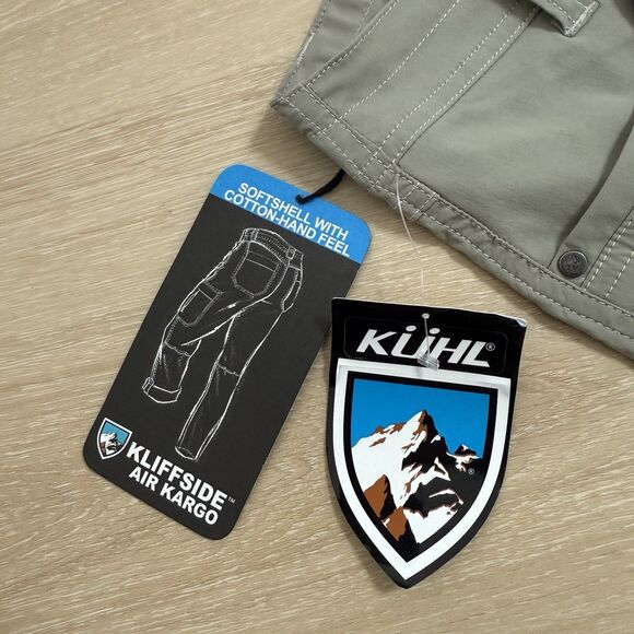 NWT Kuhl Kliffside Convertible Pants Women Sz 10 Khaki Outdoors Hiking Gorpcore - Picture 3 of 9